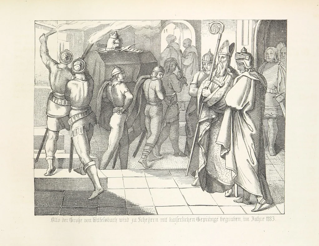 An illustration from Geschichte von Bayern und der zum Königreiche Bayern gehörigen Provinzen Rheinpfalz, Franken u. Schwaben in 120 Bildern mit erklärendem Texte, 1853, leaf 169