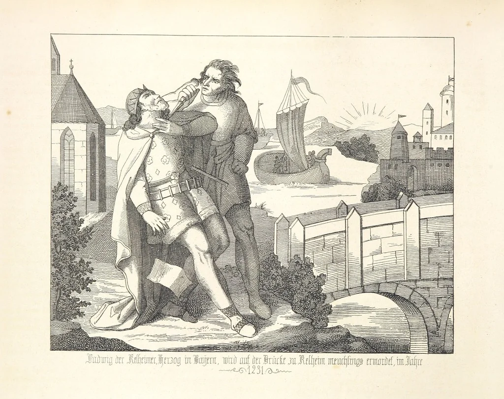 An illustration from Geschichte von Bayern und der zum Königreiche Bayern gehörigen Provinzen Rheinpfalz, Franken u. Schwaben in 120 Bildern mit erklärendem Texte, 1853, leaf 172