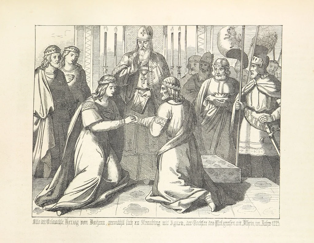 An illustration from Geschichte von Bayern und der zum Königreiche Bayern gehörigen Provinzen Rheinpfalz, Franken u. Schwaben in 120 Bildern mit erklärendem Texte, 1853, leaf 175