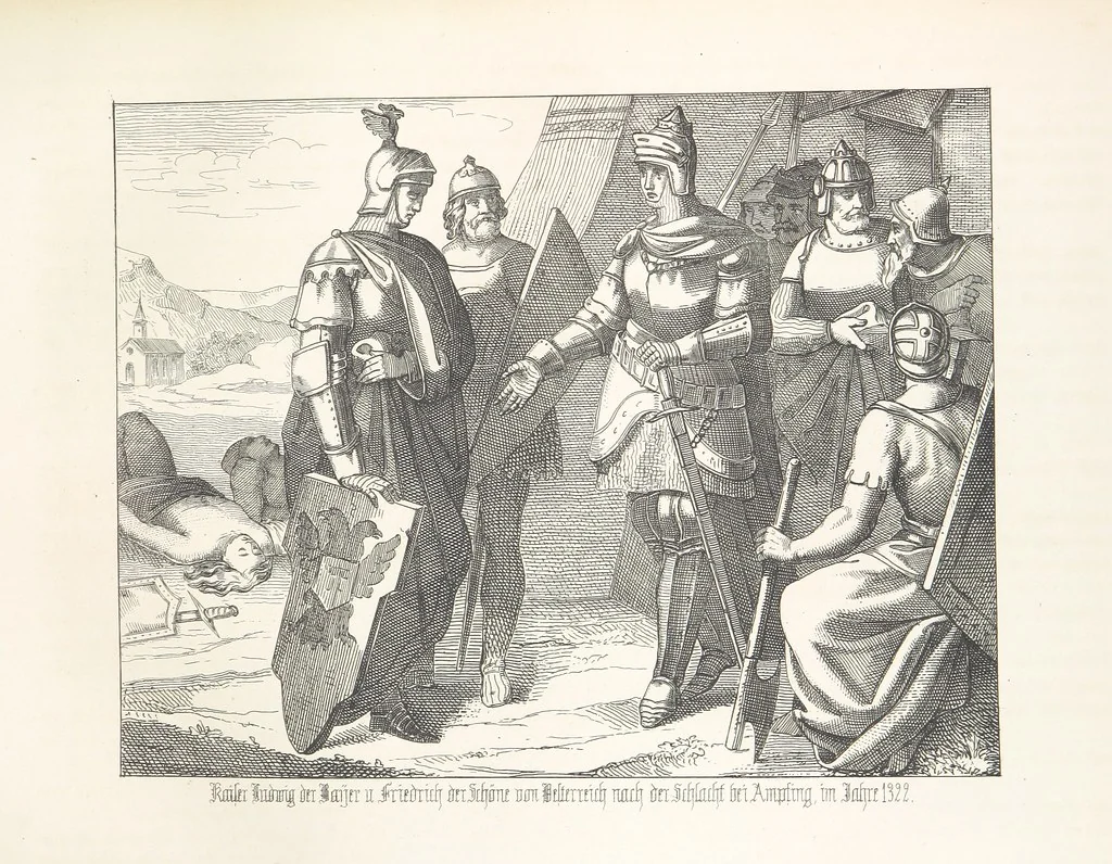 An illustration from Geschichte von Bayern und der zum Königreiche Bayern gehörigen Provinzen Rheinpfalz, Franken u. Schwaben in 120 Bildern mit erklärendem Texte, 1853, leaf 193
