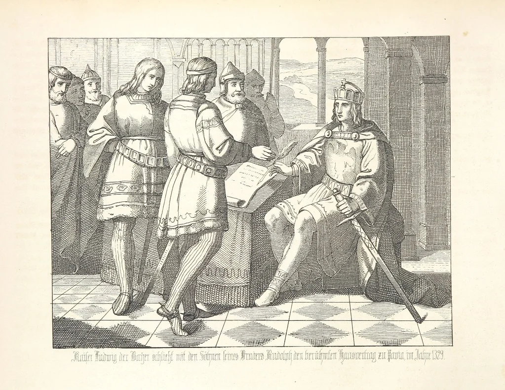 An illustration from Geschichte von Bayern und der zum Königreiche Bayern gehörigen Provinzen Rheinpfalz, Franken u. Schwaben in 120 Bildern mit erklärendem Texte, 1853, leaf 200
