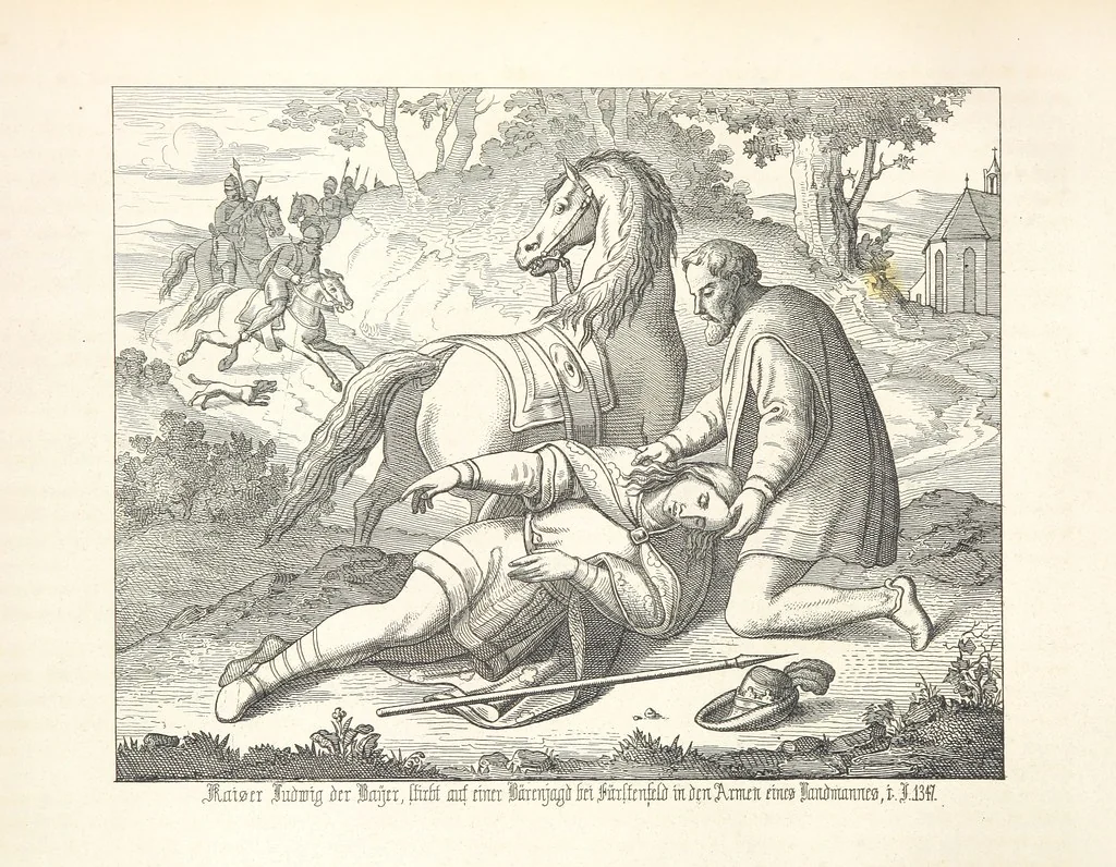 An illustration from Geschichte von Bayern und der zum Königreiche Bayern gehörigen Provinzen Rheinpfalz, Franken u. Schwaben in 120 Bildern mit erklärendem Texte, 1853, leaf 204