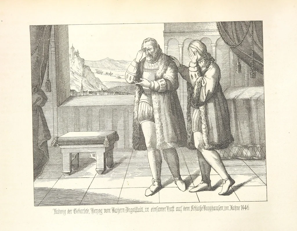An illustration from Geschichte von Bayern und der zum Königreiche Bayern gehörigen Provinzen Rheinpfalz, Franken u. Schwaben in 120 Bildern mit erklärendem Texte, 1853, leaf 212