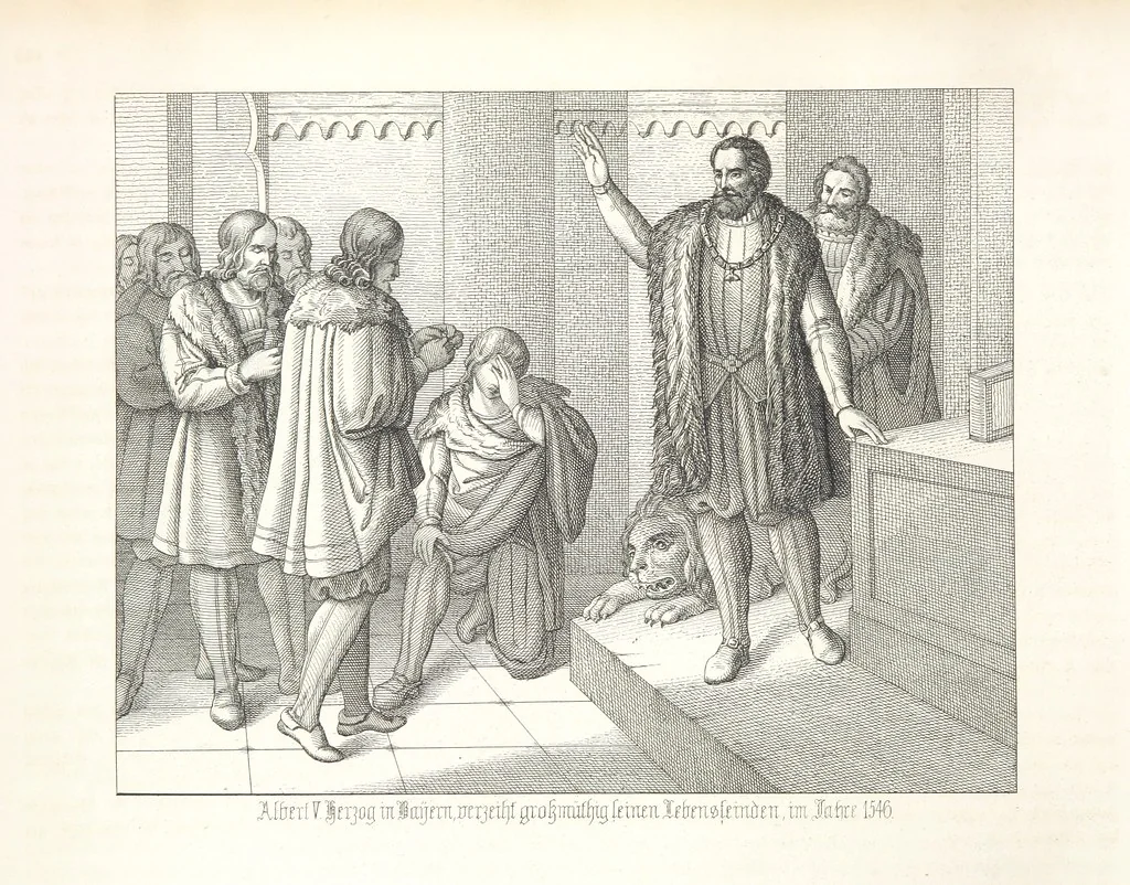 An illustration from Geschichte von Bayern und der zum Königreiche Bayern gehörigen Provinzen Rheinpfalz, Franken u. Schwaben in 120 Bildern mit erklärendem Texte, 1853, leaf 262