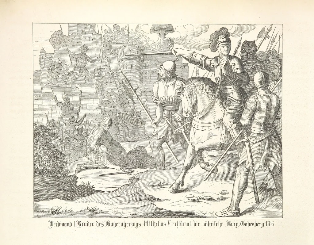An illustration from Geschichte von Bayern und der zum Königreiche Bayern gehörigen Provinzen Rheinpfalz, Franken u. Schwaben in 120 Bildern mit erklärendem Texte, 1853, leaf 266