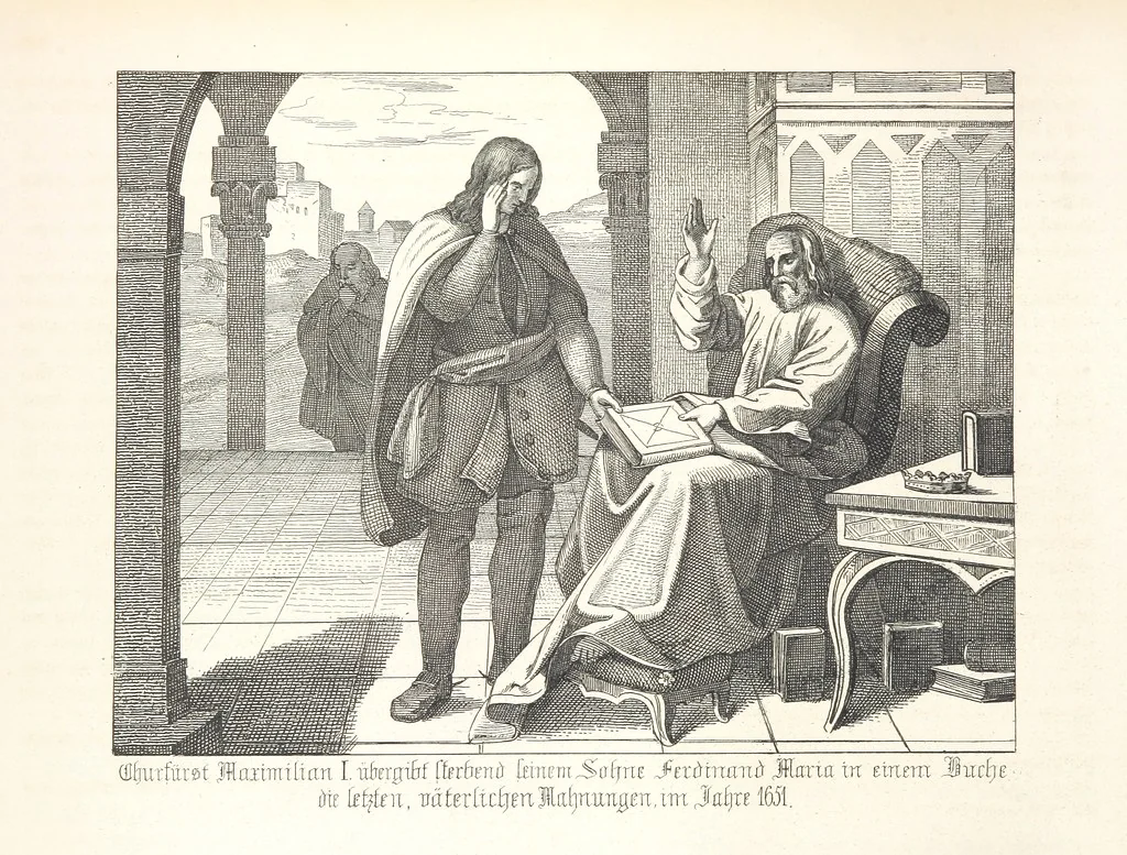 An illustration from Geschichte von Bayern und der zum Königreiche Bayern gehörigen Provinzen Rheinpfalz, Franken u. Schwaben in 120 Bildern mit erklärendem Texte, 1853, leaf 294
