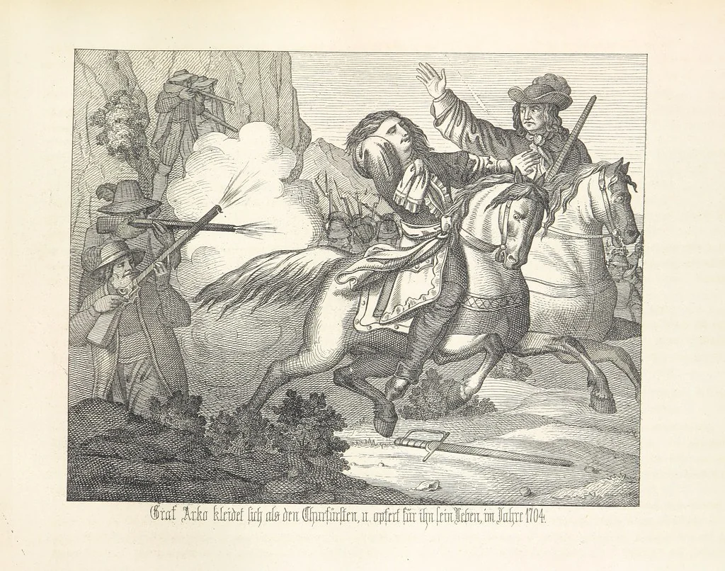 An illustration from Geschichte von Bayern und der zum Königreiche Bayern gehörigen Provinzen Rheinpfalz, Franken u. Schwaben in 120 Bildern mit erklärendem Texte, 1853, leaf 313