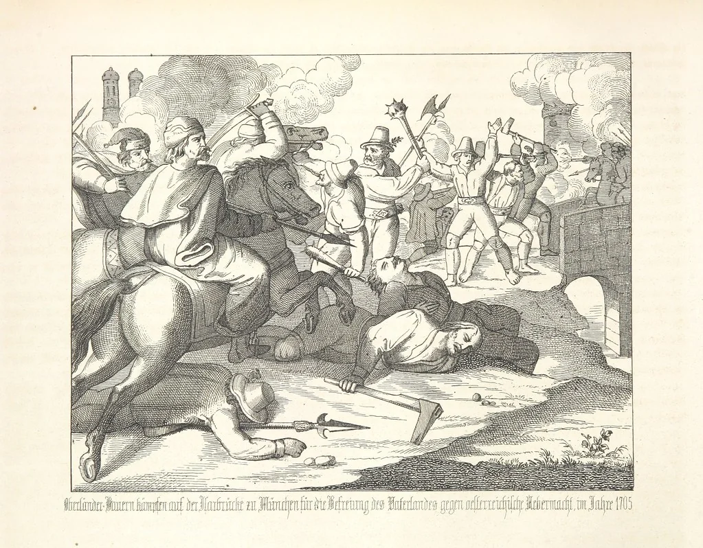 An illustration from Geschichte von Bayern und der zum Königreiche Bayern gehörigen Provinzen Rheinpfalz, Franken u. Schwaben in 120 Bildern mit erklärendem Texte, 1853, leaf 318