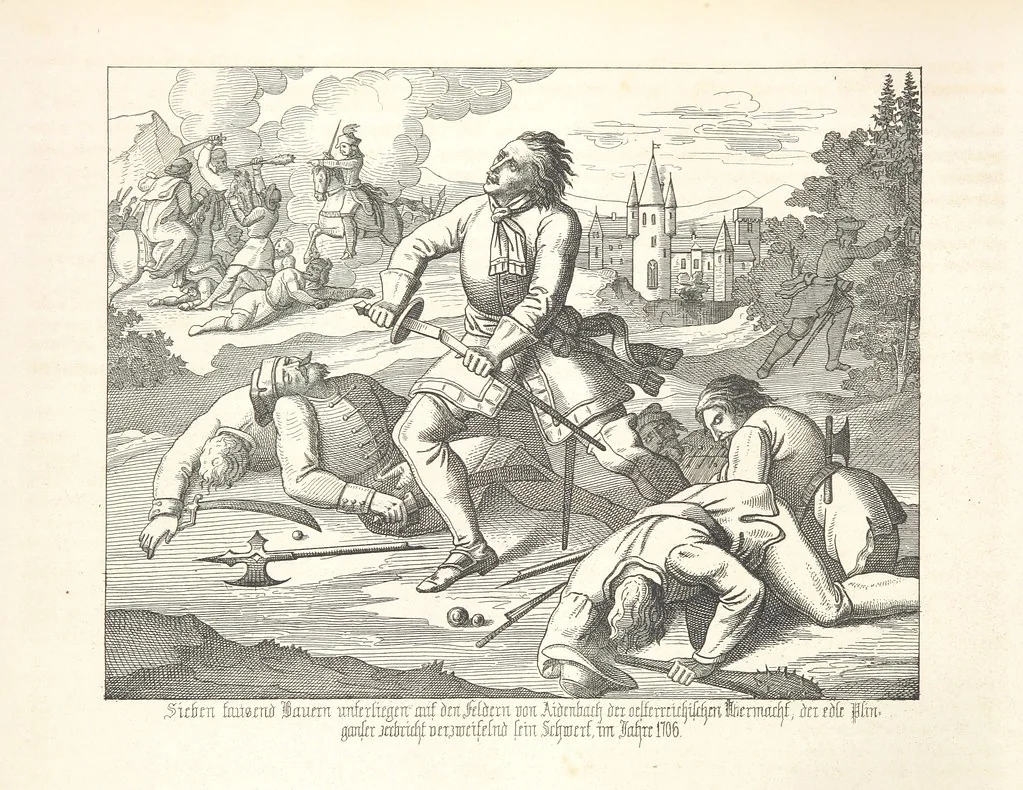 An illustration from Geschichte von Bayern und der zum Königreiche Bayern gehörigen Provinzen Rheinpfalz, Franken u. Schwaben in 120 Bildern mit erklärendem Texte, 1853, leaf 322