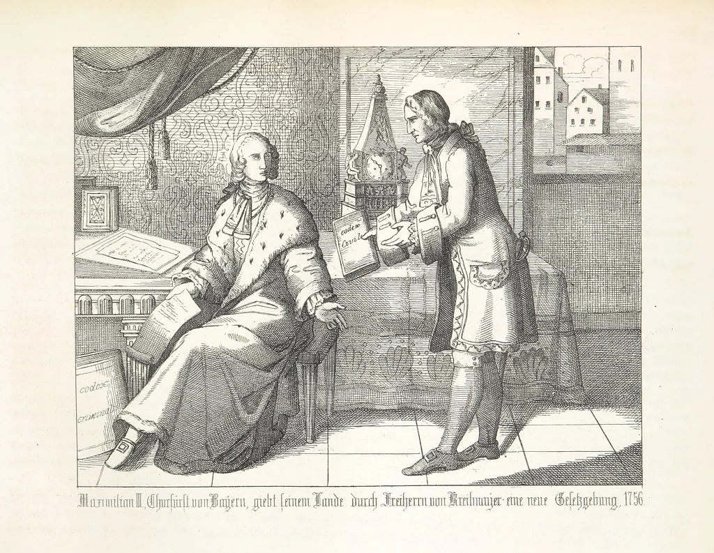An illustration from Geschichte von Bayern und der zum Königreiche Bayern gehörigen Provinzen Rheinpfalz, Franken u. Schwaben in 120 Bildern mit erklärendem Texte, 1853, leaf 337