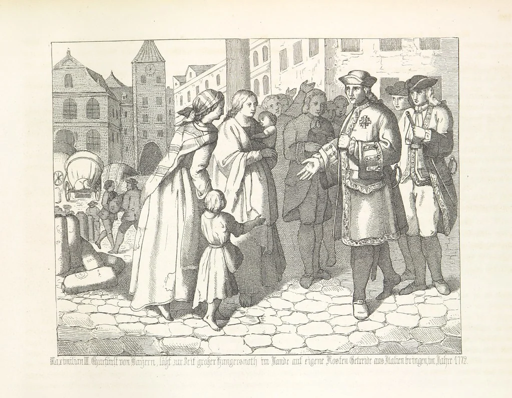 An illustration from Geschichte von Bayern und der zum Königreiche Bayern gehörigen Provinzen Rheinpfalz, Franken u. Schwaben in 120 Bildern mit erklärendem Texte, 1853, leaf 345