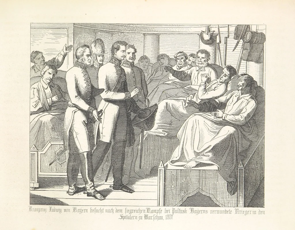 An illustration from Geschichte von Bayern und der zum Königreiche Bayern gehörigen Provinzen Rheinpfalz, Franken u. Schwaben in 120 Bildern mit erklärendem Texte, 1853, leaf 409