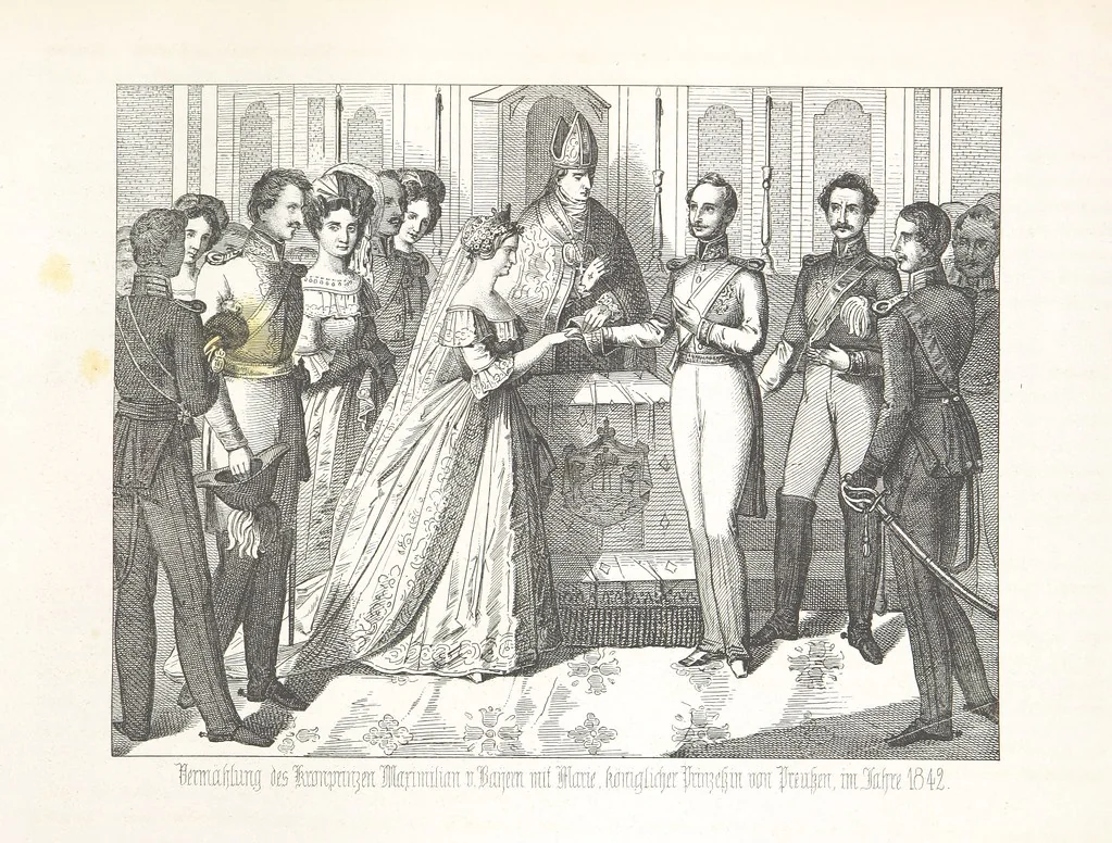 An illustration from Geschichte von Bayern und der zum Königreiche Bayern gehörigen Provinzen Rheinpfalz, Franken u. Schwaben in 120 Bildern mit erklärendem Texte, 1853, leaf 451