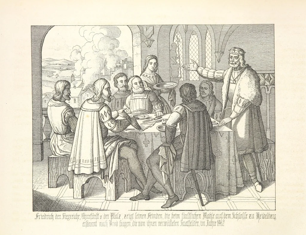An illustration from Geschichte von Bayern und der zum Königreiche Bayern gehörigen Provinzen Rheinpfalz, Franken u. Schwaben in 120 Bildern mit erklärendem Texte, 1853, leaf 480