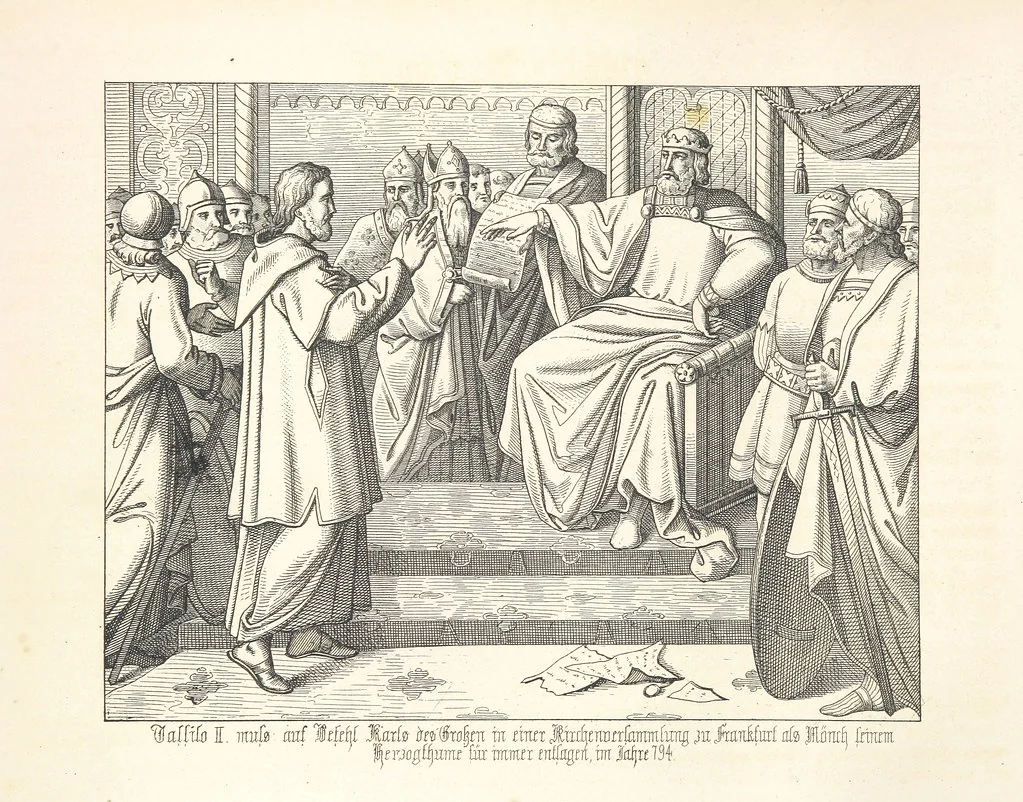 An illustration from Geschichte von Bayern und der zum Königreiche Bayern gehörigen Provinzen Rheinpfalz, Franken u. Schwaben in 120 Bildern mit erklärendem Texte, 1853, leaf 62