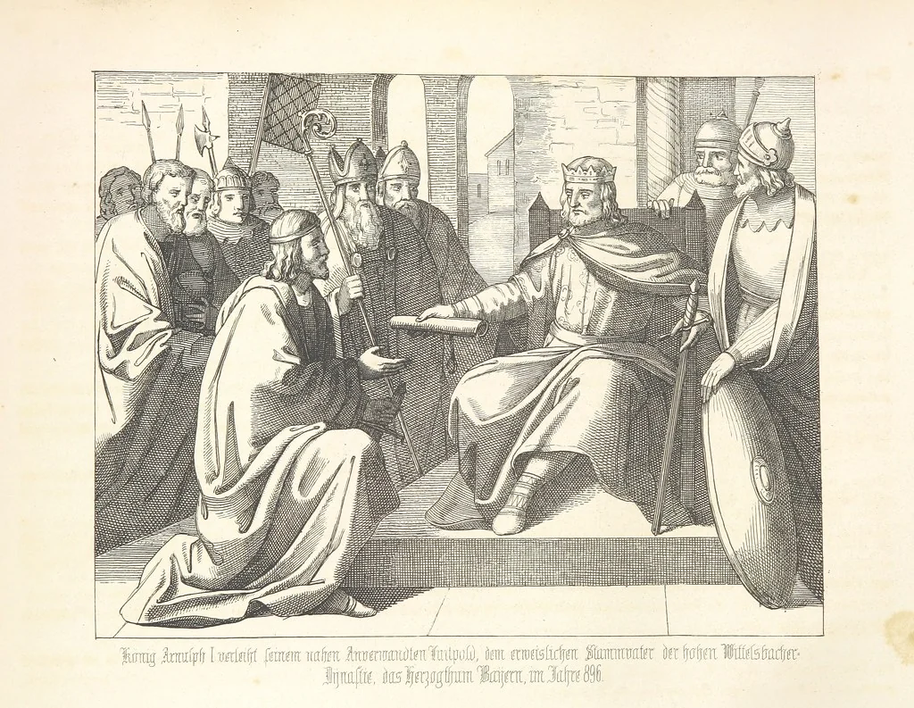 An illustration from Geschichte von Bayern und der zum Königreiche Bayern gehörigen Provinzen Rheinpfalz, Franken u. Schwaben in 120 Bildern mit erklärendem Texte, 1853, leaf 78