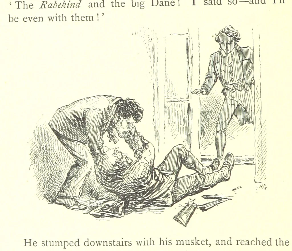 An illustration from In the Enemy's Country; or, the Raven of Steinbrück. A story of 1813, etc, 1891, leaf 100