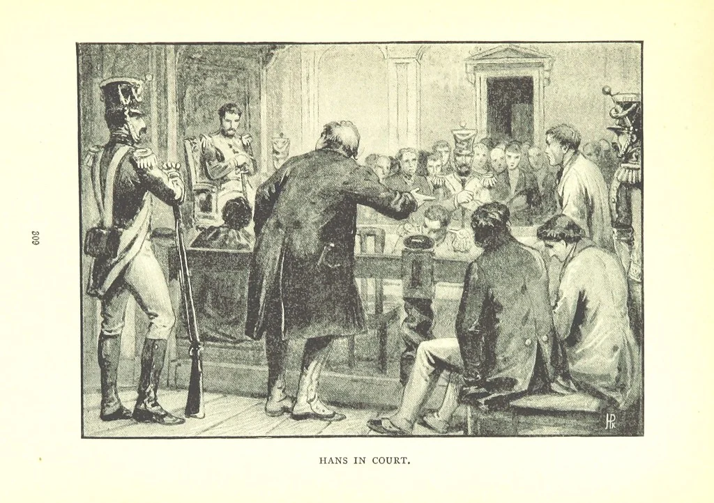 An illustration from In the Enemy's Country; or, the Raven of Steinbrück. A story of 1813, etc, 1891, leaf 315