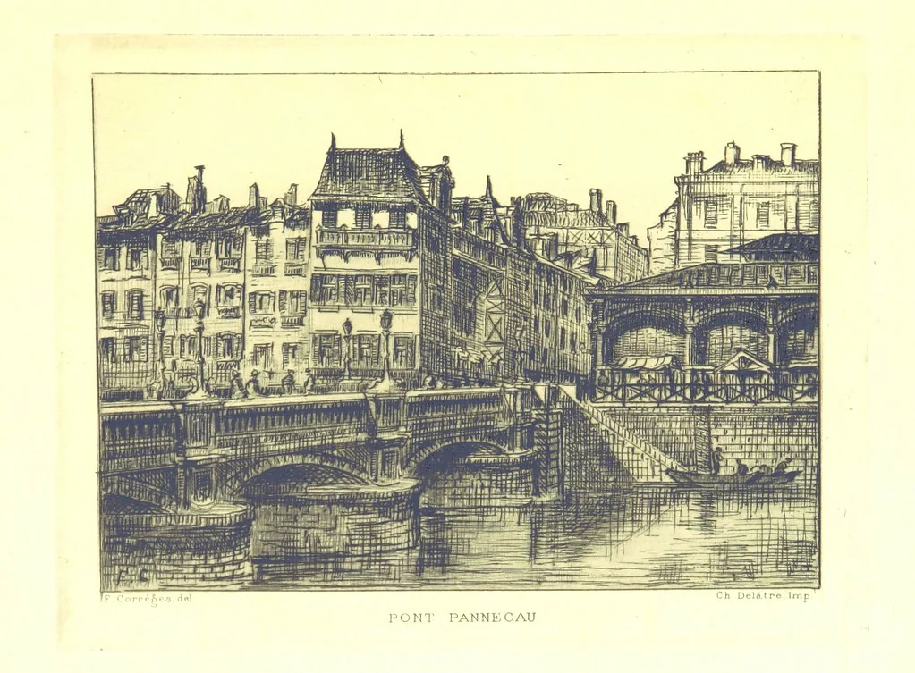 An illustration from Bayonne historique et pittoresque ... Illustrations à l'eau-forte par F. Corrèges, 1893, leaf 103