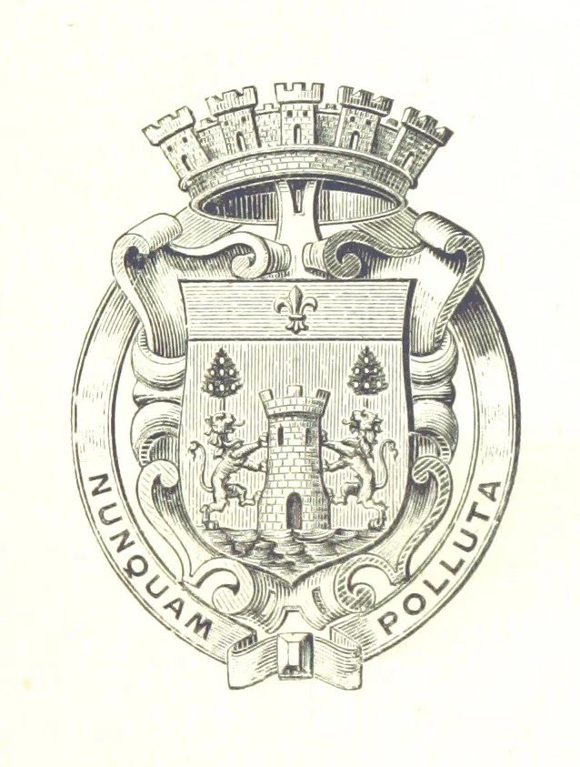 An illustration from Bayonne historique et pittoresque ... Illustrations à l'eau-forte par F. Corrèges, 1893, leaf 13