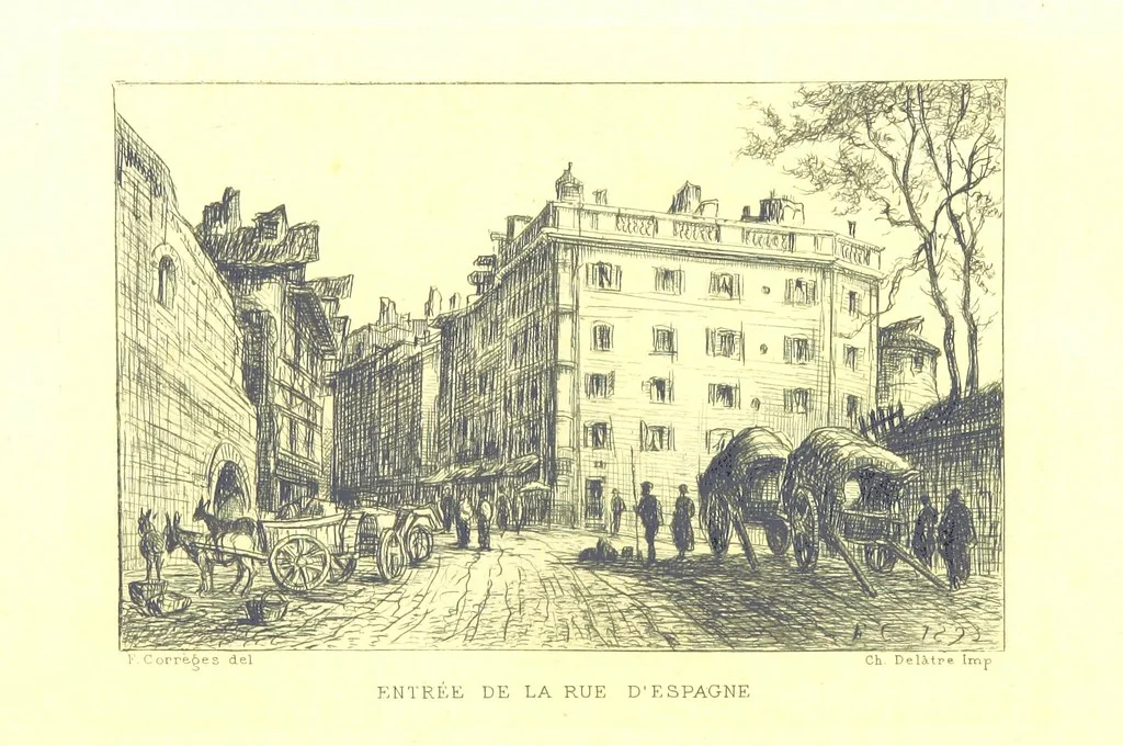 An illustration from Bayonne historique et pittoresque ... Illustrations à l'eau-forte par F. Corrèges, 1893, leaf 140