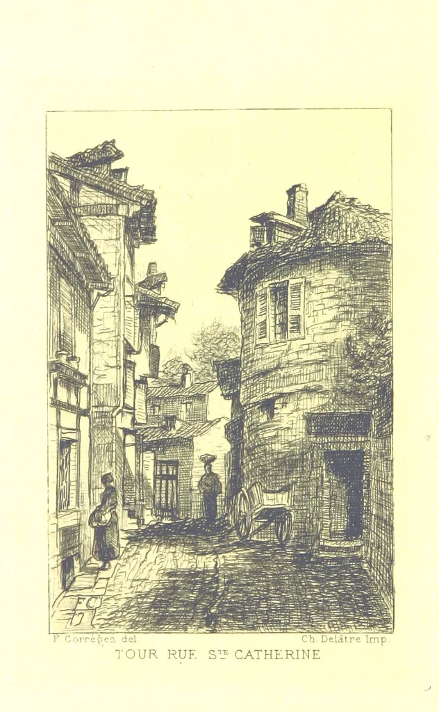 An illustration from Bayonne historique et pittoresque ... Illustrations à l'eau-forte par F. Corrèges, 1893, leaf 24