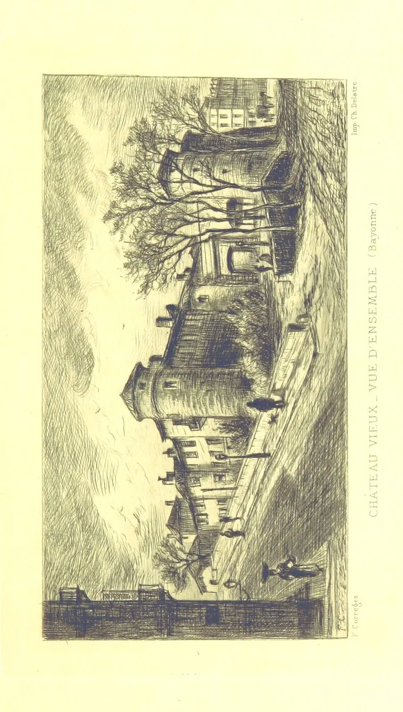 An illustration from Bayonne historique et pittoresque ... Illustrations à l'eau-forte par F. Corrèges, 1893, leaf 41