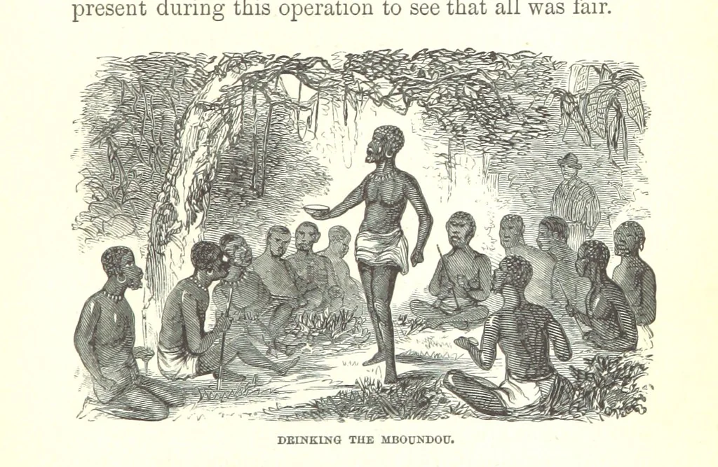 An illustration from Wild Life under the Equator. Narrated for young people, etc, 1869, leaf 109