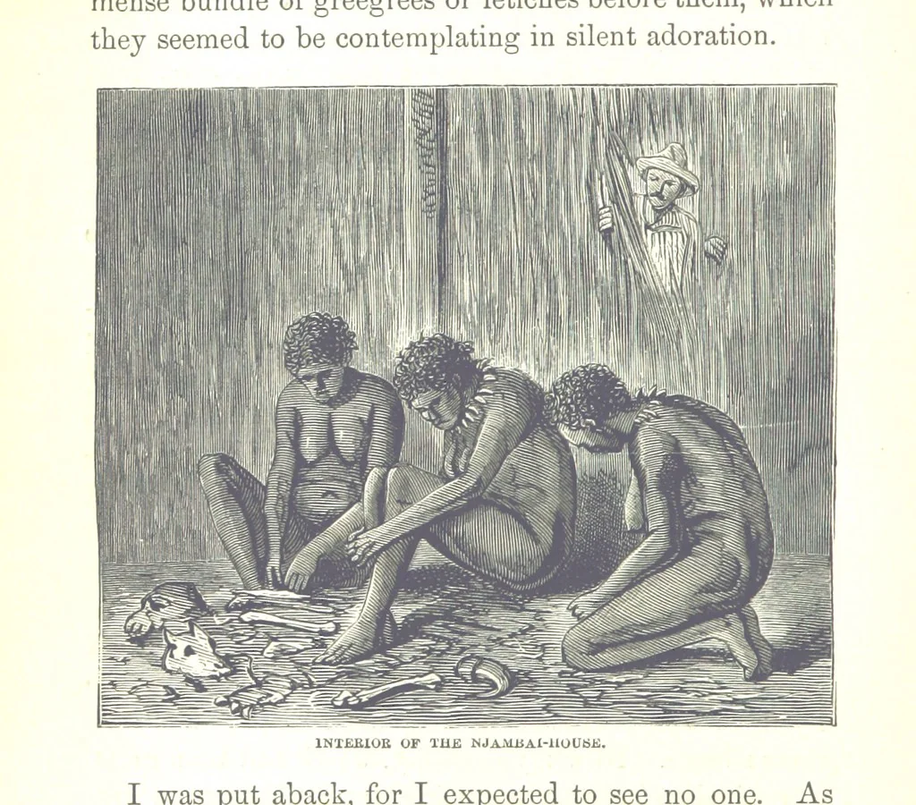 An illustration from Wild Life under the Equator. Narrated for young people, etc, 1869, leaf 160
