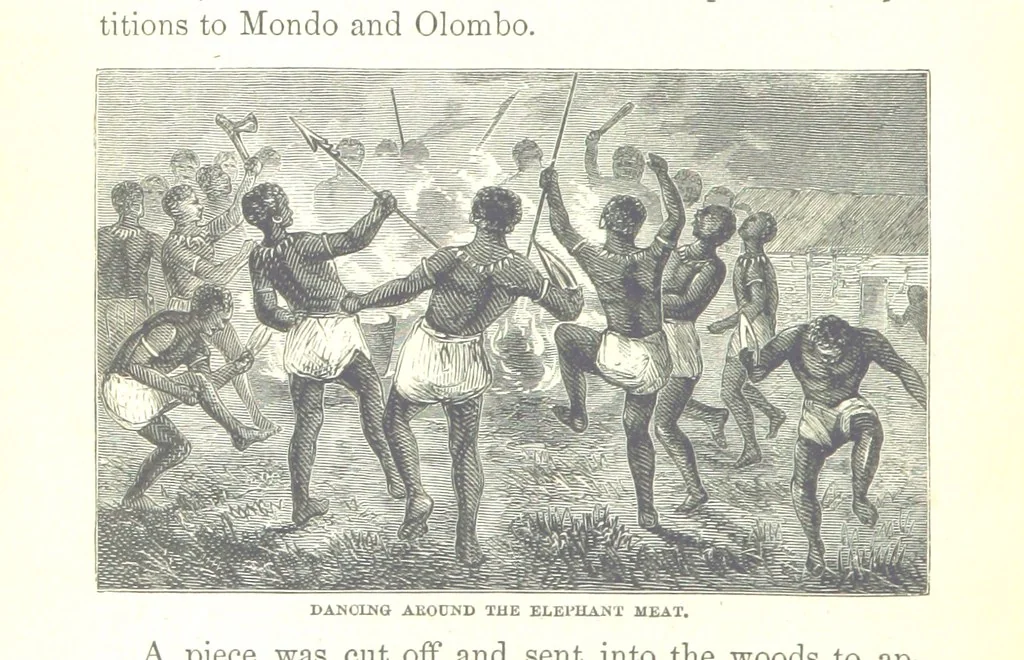 An illustration from Wild Life under the Equator. Narrated for young people, etc, 1869, leaf 192