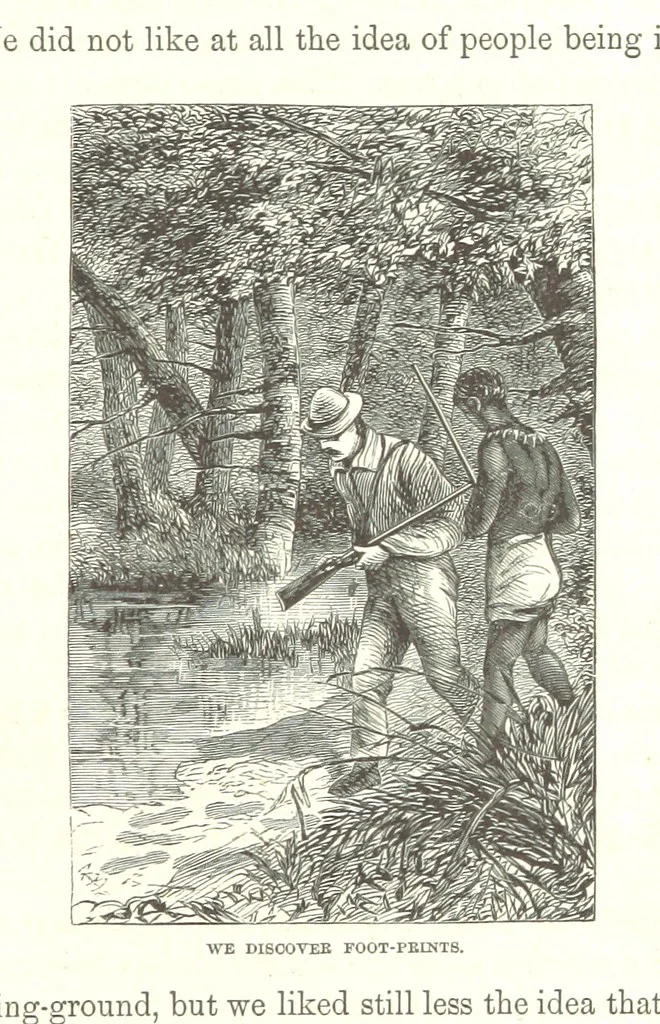 An illustration from Wild Life under the Equator. Narrated for young people, etc, 1869, leaf 215