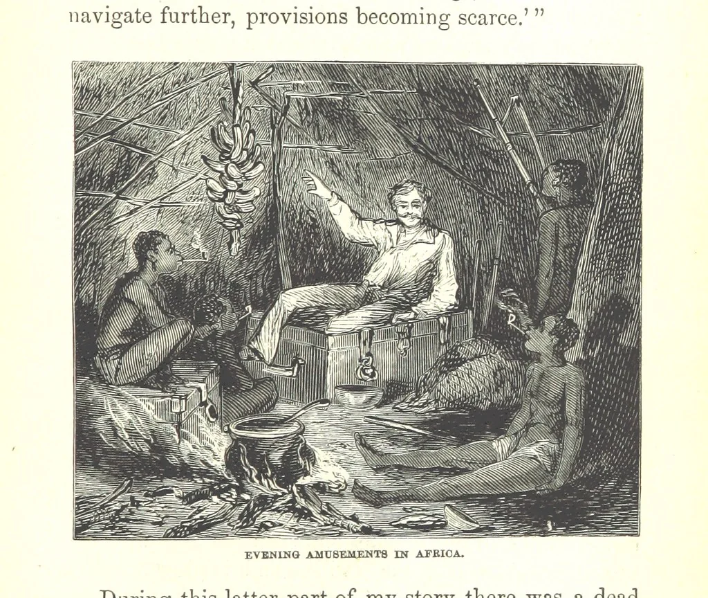 An illustration from Wild Life under the Equator. Narrated for young people, etc, 1869, leaf 69