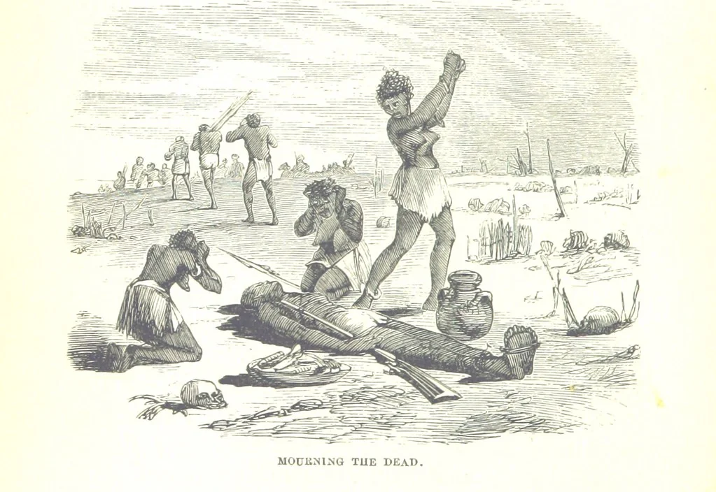An illustration from Wild Life under the Equator. Narrated for young people, etc, 1869, leaf 90