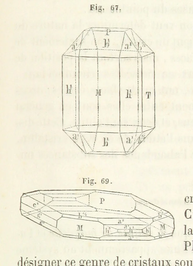 An illustration from Traité de Minéralogie, 1855, leaf 107