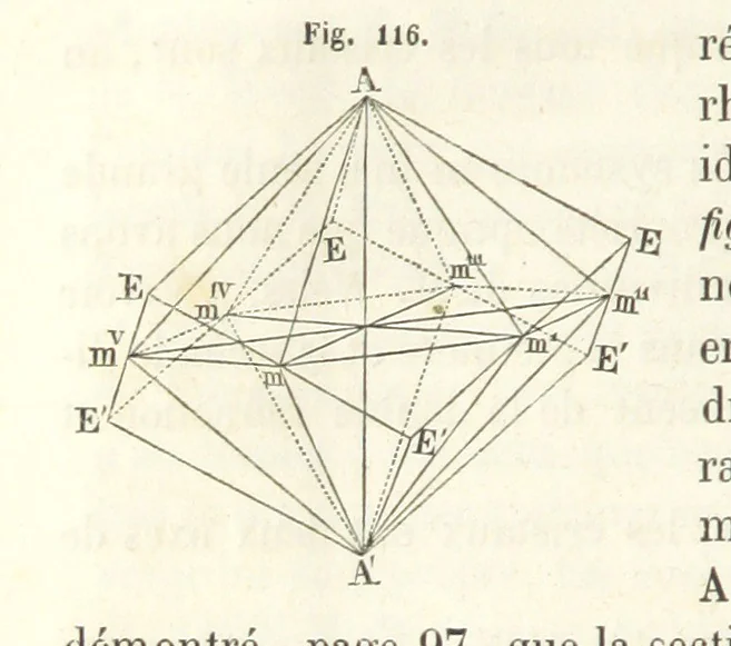 An illustration from Traité de Minéralogie, 1855, leaf 168