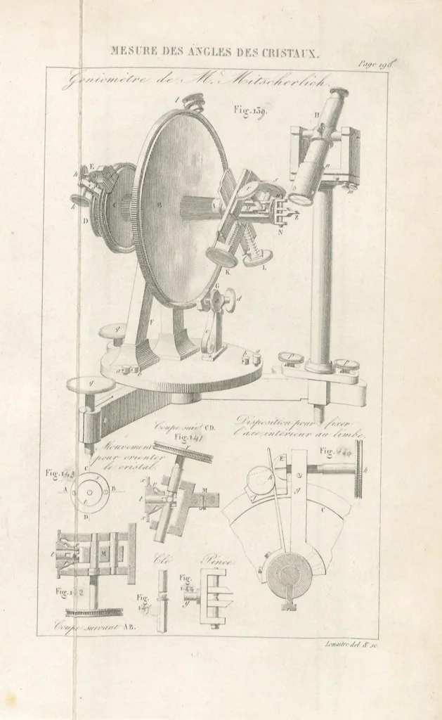 An illustration from Traité de Minéralogie, 1855, leaf 217