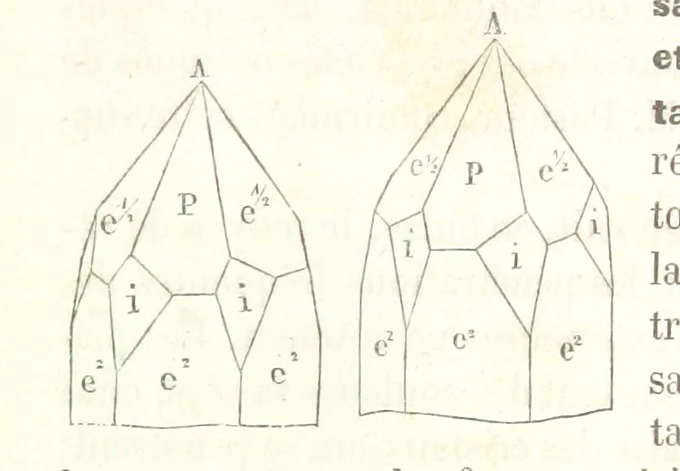 An illustration from Traité de Minéralogie, 1855, leaf 335