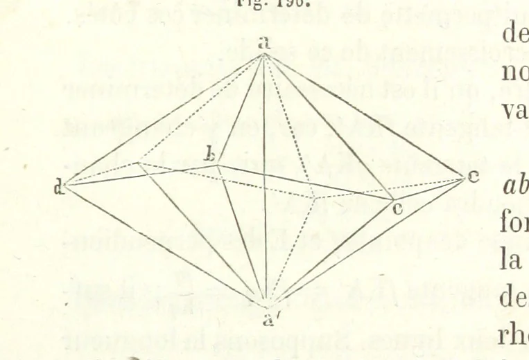 An illustration from Traité de Minéralogie, 1855, leaf 435