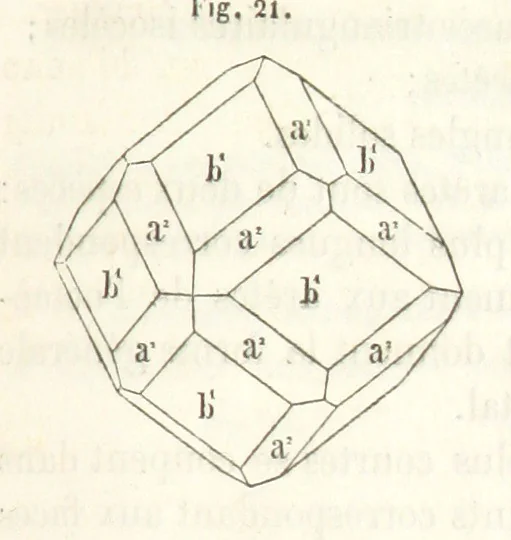 An illustration from Traité de Minéralogie, 1855, leaf 67