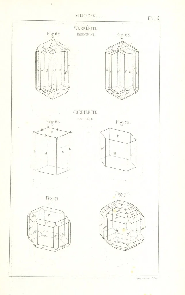An illustration from Traité de Minéralogie, 1855, leaf 229