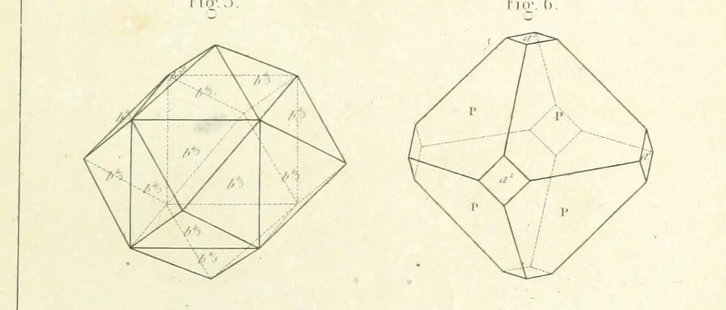 An illustration from Traité de Minéralogie, 1855, leaf 73