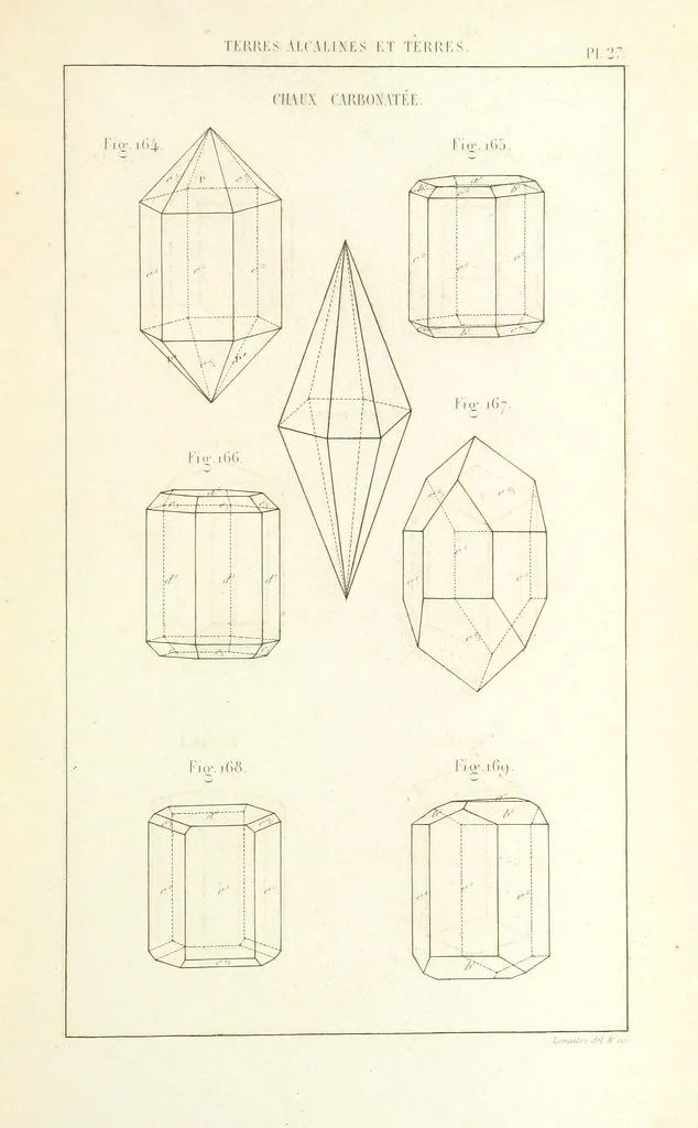 An illustration from Traité de Minéralogie, 1855, leaf 99