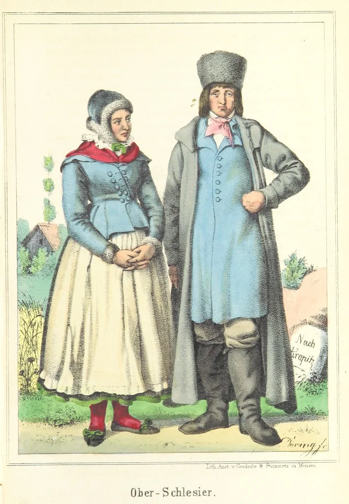 An illustration from Das Deutsche Volk in seinen Mundarten, Sitten, Gebräuchen, Festen und Trachten ... Mit 50 kolorirten Bildern, 1847, leaf 101