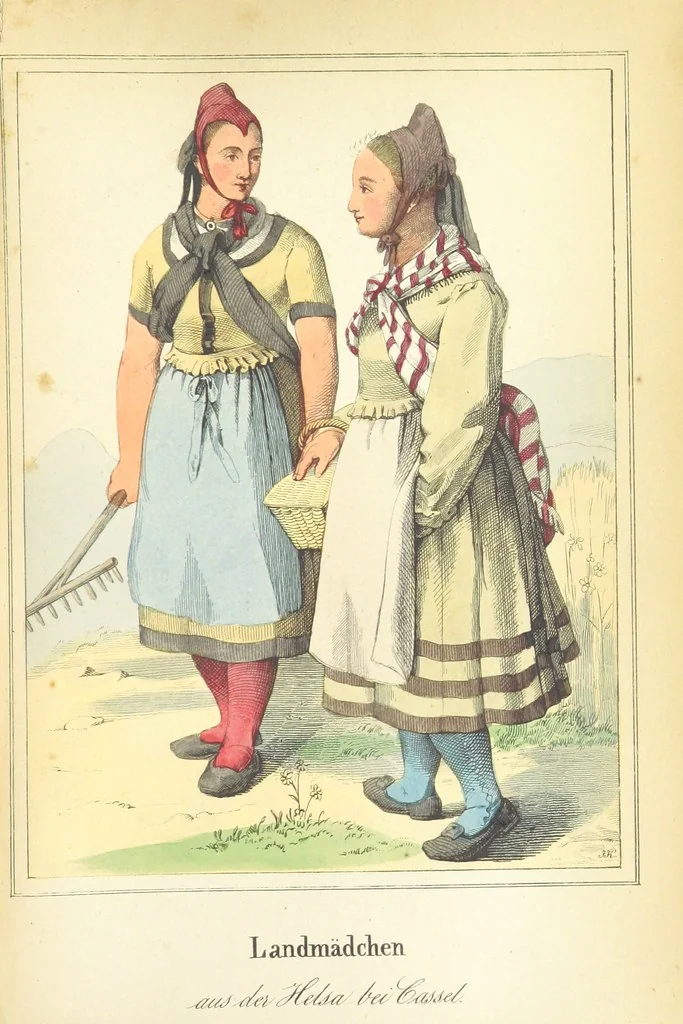 An illustration from Das Deutsche Volk in seinen Mundarten, Sitten, Gebräuchen, Festen und Trachten ... Mit 50 kolorirten Bildern, 1847, leaf 277