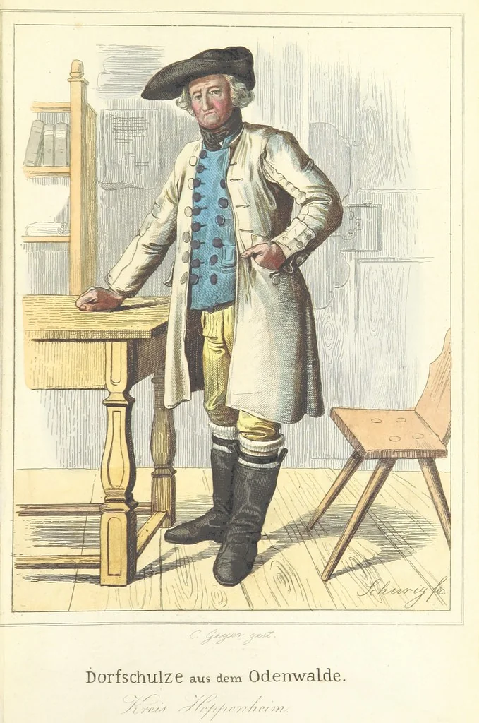An illustration from Das Deutsche Volk in seinen Mundarten, Sitten, Gebräuchen, Festen und Trachten ... Mit 50 kolorirten Bildern, 1847, leaf 423