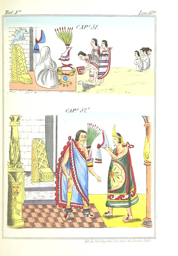 An illustration from Historia de las Indias de Nueva-España y islas de Tierra Firme ... La publica con un atlas, notas, y ilustraciones J. F. Ramirez, etc, 1867, leaf 533