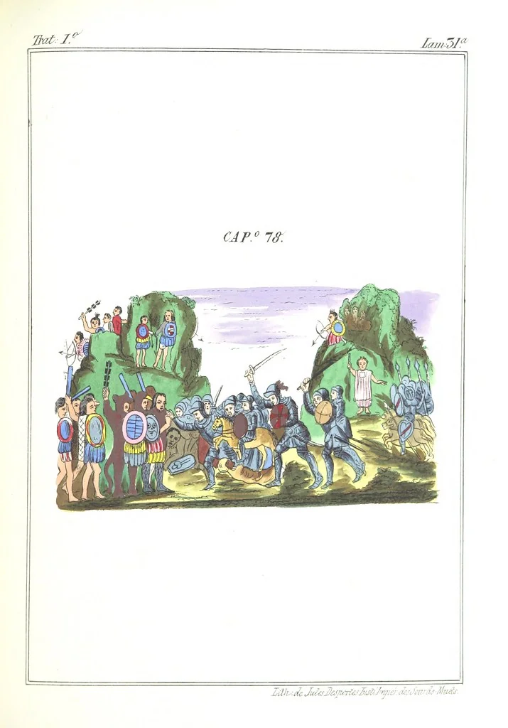 An illustration from Historia de las Indias de Nueva-España y islas de Tierra Firme ... La publica con un atlas, notas, y ilustraciones J. F. Ramirez, etc, 1867, leaf 559