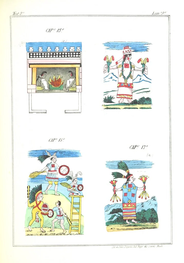 An illustration from Historia de las Indias de Nueva-España y islas de Tierra Firme ... La publica con un atlas, notas, y ilustraciones J. F. Ramirez, etc, 1867, leaf 579