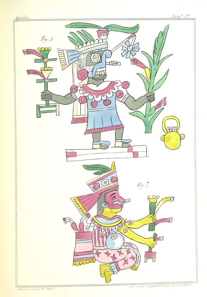An illustration from Historia de las Indias de Nueva-España y islas de Tierra Firme ... La publica con un atlas, notas, y ilustraciones J. F. Ramirez, etc, 1867, leaf 601