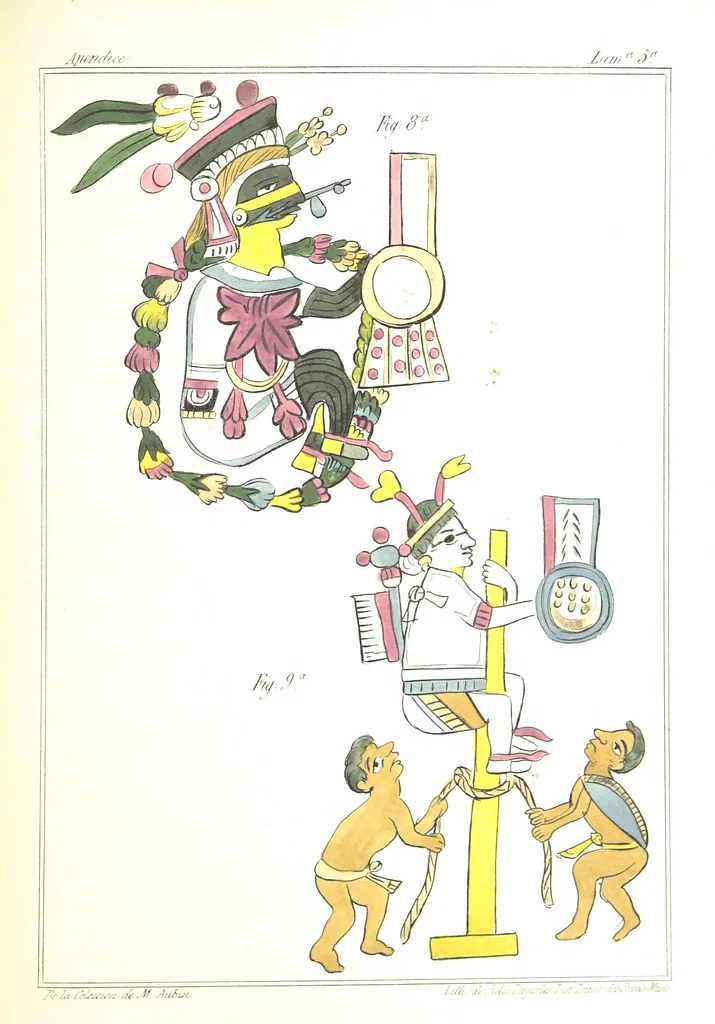 An illustration from Historia de las Indias de Nueva-España y islas de Tierra Firme ... La publica con un atlas, notas, y ilustraciones J. F. Ramirez, etc, 1867, leaf 605